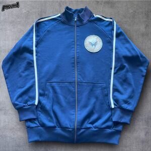 Washington Capitals Jacket Mens XL Blue NHL Hockey Sportiqe Full Zip Track 1974